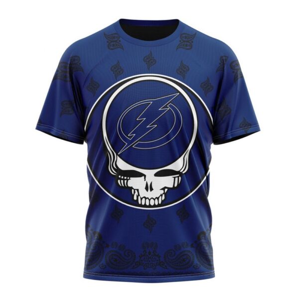 Personalized NHL Tampa Bay Lightning T-Shirt Special Grateful Dead Design T-Shirt