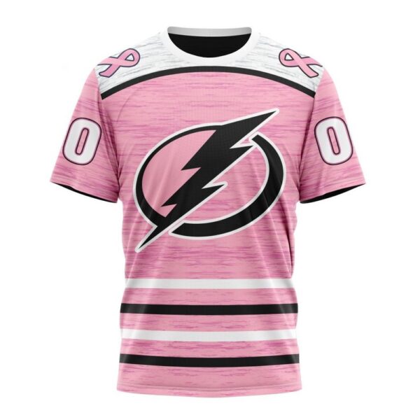 Personalized NHL Tampa Bay Lightning T-Shirt Special Pink Fight Breast Cancer Design T-Shirt