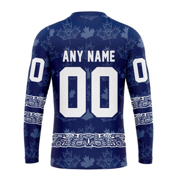 Personalized NHL Toronto Maple Leafs Crewneck Sweatshirt Design With Native Pattern Full Printed Sweatshirt