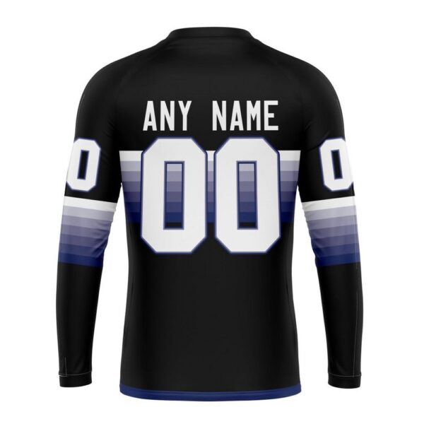 Personalized NHL Toronto Maple Leafs Crewneck Sweatshirt Special Black And Gradient Design