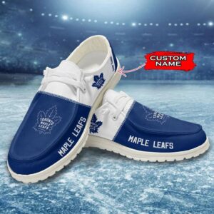 Personalized NHL Toronto Maple Leafs Hey Dude Shoes For Hockey Fans
