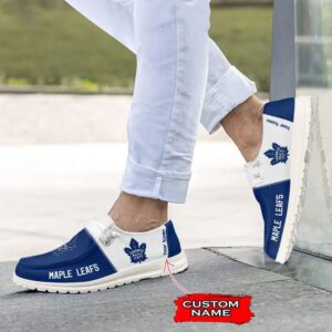 Personalized NHL Toronto Maple Leafs Hey Dude Shoes For Hockey Fans 3