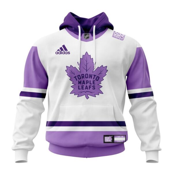 Personalized NHL Toronto Maple Leafs Hoodie 2024 Hockey Fight Cancer Hoodie