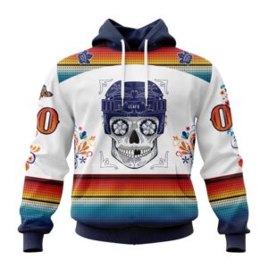 Personalized NHL Toronto Maple Leafs Hoodie Special Design For Dia De Los Muertos Hoodie 1