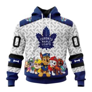 Personalized NHL Toronto Maple Leafs Hoodie Special PawPatrol Design Hoodie 1