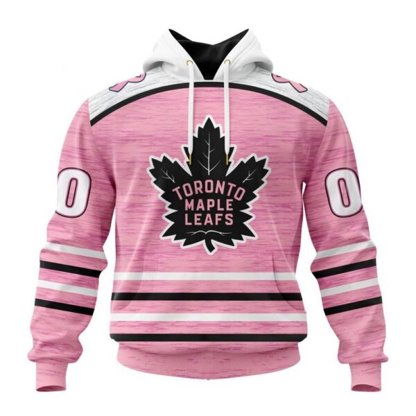 Personalized NHL Toronto Maple Leafs Hoodie Special Pink Fight Breast Cancer Design Hoodie