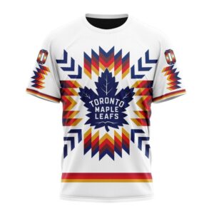 Personalized NHL Toronto Maple Leafs Special Design With Native Pattern T Shirt 1