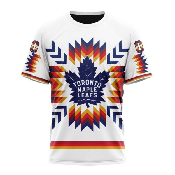 Personalized NHL Toronto Maple Leafs Special Design With Native Pattern T-Shirt