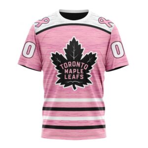 Personalized NHL Toronto Maple Leafs T Shirt Special Pink Fight Breast Cancer Design T Shirt 1