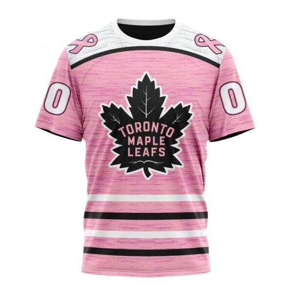 Personalized NHL Toronto Maple Leafs T-Shirt Special Pink Fight Breast Cancer Design T-Shirt