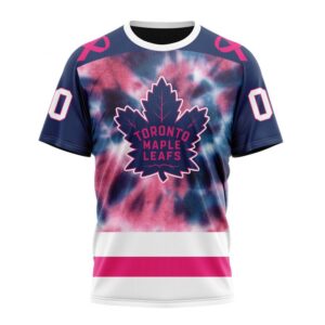 Personalized NHL Toronto Maple Leafs T Shirt Special Pink October Fight Breast Cancer T Shirt 1