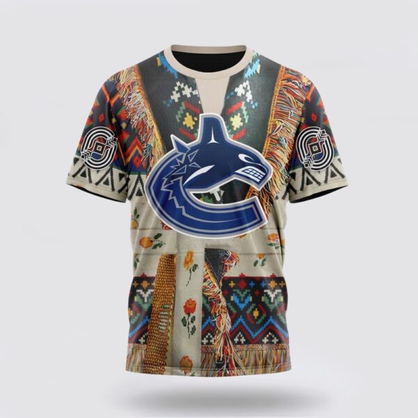 Personalized NHL Vancouver Canucks 3D T Shirt Special Native Costume Design T Shirt