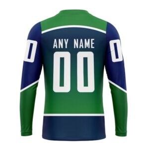 Personalized NHL Vancouver Canucks Crewneck Sweatshirt New Gradient Series Concept 2