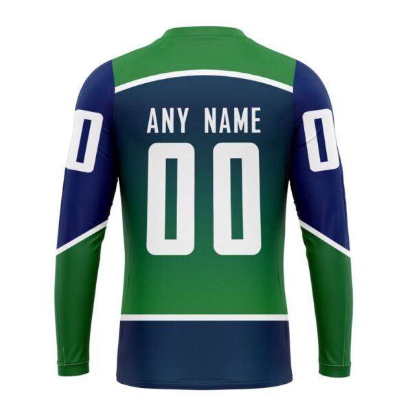 Personalized NHL Vancouver Canucks Crewneck Sweatshirt New Gradient Series Concept