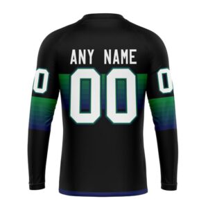 Personalized NHL Vancouver Canucks Crewneck Sweatshirt Special Black And Gradient Design 2