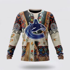 Personalized NHL Vancouver Canucks Crewneck Sweatshirt Specialized Special Native Costume Design Sweatshirt 1