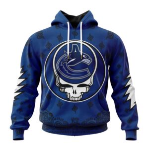 Personalized NHL Vancouver Canucks Hoodie Special Grateful Dead Design Hoodie 1