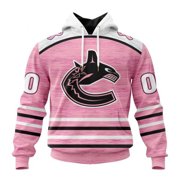 Personalized NHL Vancouver Canucks Hoodie Special Pink Fight Breast Cancer Design Hoodie