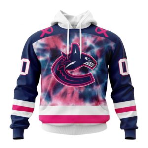 Personalized NHL Vancouver Canucks Hoodie Special Pink October Fight Breast Cancer Hoodie 1