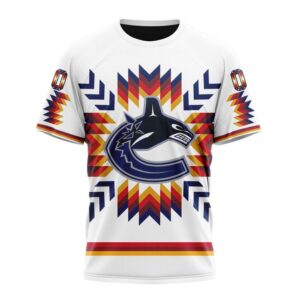 Personalized NHL Vancouver Canucks Special Design With Native Pattern T Shirt 1