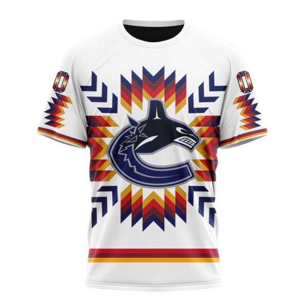 Personalized NHL Vancouver Canucks Special Design With Native Pattern T-Shirt