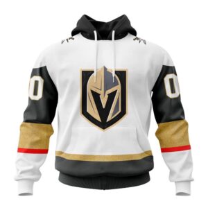 Personalized NHL Vegas Golden Knights 2024 White Away Kits Hoodie 1