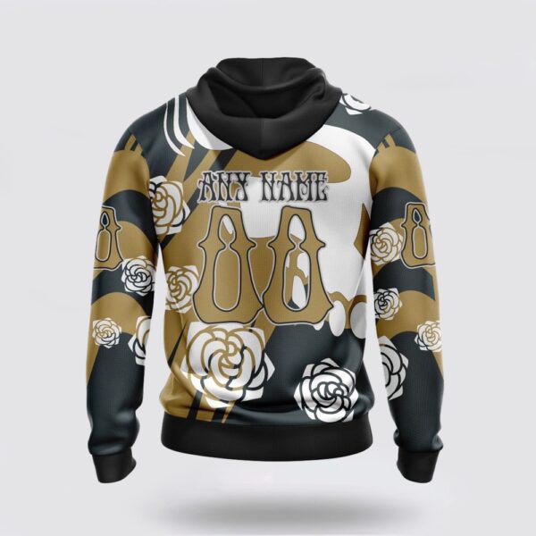 Personalized NHL Vegas Golden Knights All Over Print Hoodie Special Grateful Dead Gathering Flowers Design Hoodie