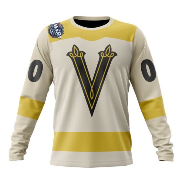 Personalized NHL Vegas Golden Knights Crewneck Sweatshirt 2024 Winter Classic Customized Kits Sweatshirt