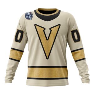 Personalized NHL Vegas Golden Knights Crewneck Sweatshirt 2024 Winter Classic Design Concept Sweatshirt 1