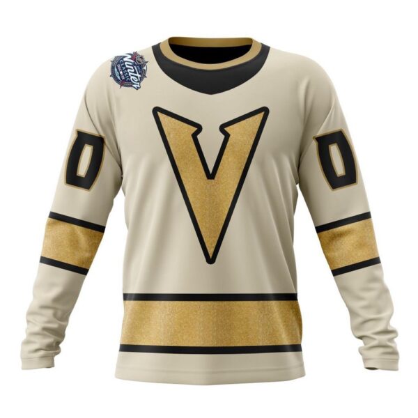 Personalized NHL Vegas Golden Knights Crewneck Sweatshirt 2024 Winter Classic Design Concept Sweatshirt