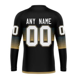 Personalized NHL Vegas Golden Knights Crewneck Sweatshirt Special Black And Gradient Design 2