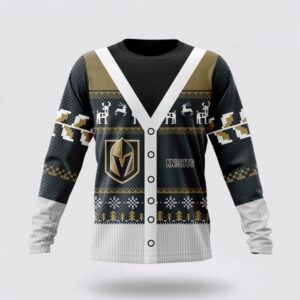 Personalized NHL Vegas Golden Knights Crewneck Sweatshirt Specialized Unisex Sweater For Chrismas Season Sweatshirt 1