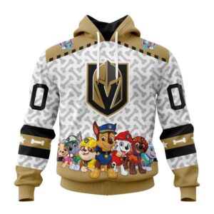 Personalized NHL Vegas Golden Knights Hoodie Special PawPatrol Design Hoodie 1