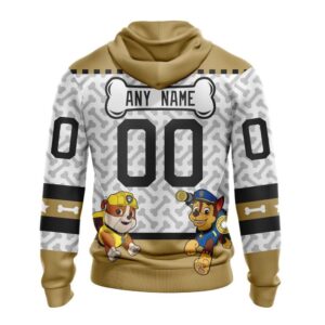 Personalized NHL Vegas Golden Knights Hoodie Special PawPatrol Design Hoodie 2
