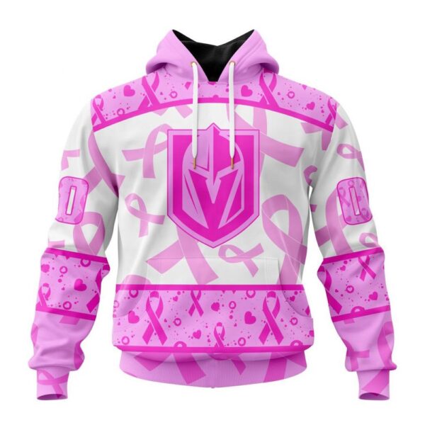 Personalized NHL Vegas Golden Knights Hoodie Special Pink October Breast Cancer Awareness Month Hoodie
