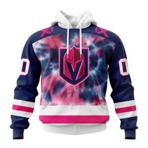 Personalized NHL Vegas Golden Knights Hoodie Special Pink October Fight Breast Cancer Hoodie 1