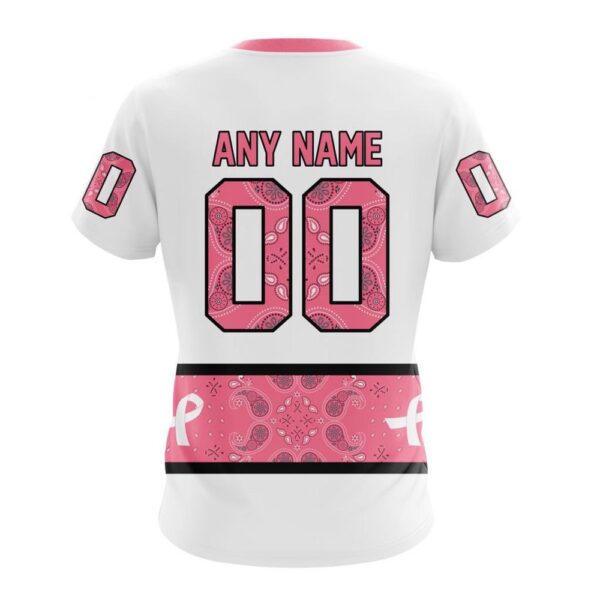 Personalized NHL Vegas Golden Knights T-Shirt In Classic Style With Paisley In October We Wear Pink Breast Cancer T-Shirt
