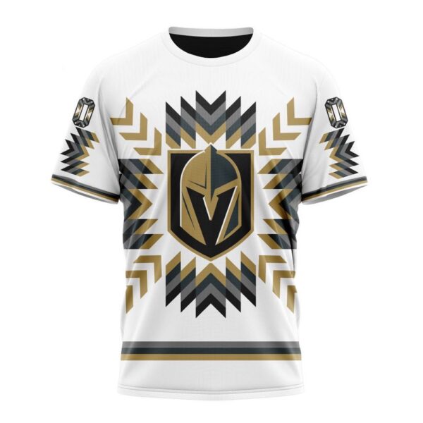 Personalized NHL Vegas Golden Knights T-Shirt Special Design With Native Pattern T-Shirt