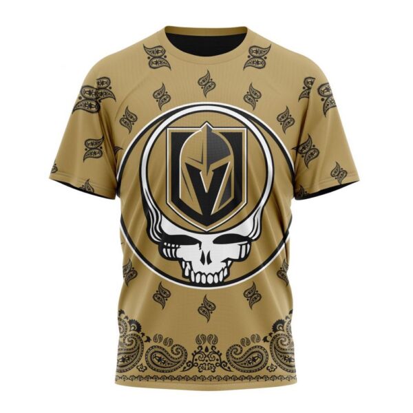 Personalized NHL Vegas Golden Knights T-Shirt Special Grateful Dead Design T-Shirt