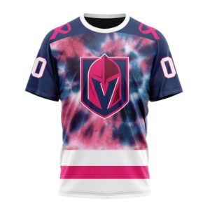 Personalized NHL Vegas Golden Knights T Shirt Special Pink October Fight Breast Cancer T Shirt 1