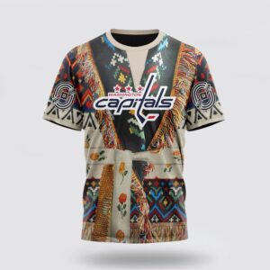 Personalized NHL Washington Capitals 3D T Shirt Special Native Costume Design T Shirt 1