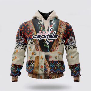 Personalized NHL Washington Capitals All Over Print Hoodie Special Native Costume Design Hoodie 1