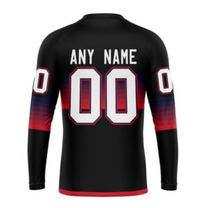 Personalized NHL Washington Capitals Crewneck Sweatshirt Special Black And Gradient Design 2