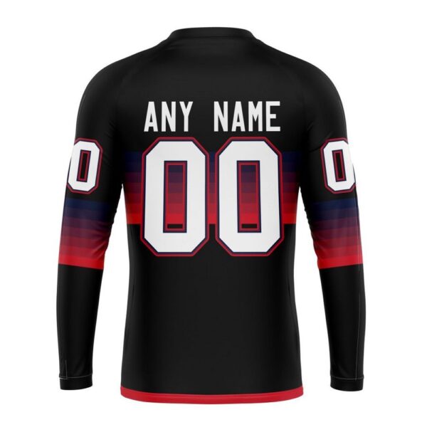 Personalized NHL Washington Capitals Crewneck Sweatshirt Special Black And Gradient Design