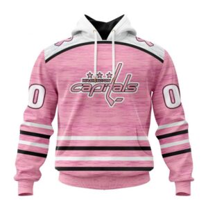 Personalized NHL Washington Capitals Hoodie Special Pink Fight Breast Cancer Design Hoodie 1