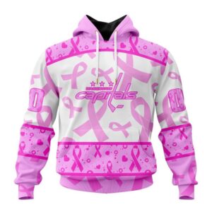 Personalized NHL Washington Capitals Hoodie Special Pink October Breast Cancer Awareness Month Hoodie 1