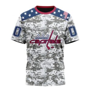 Personalized NHL Washington Capitals T Shirt Special Camo Design For Veterans Day T Shirt 1