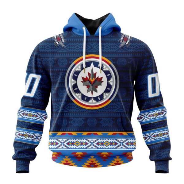 Personalized NHL Winnipeg Jets All Over Print Hoodie Special Design With Native Pattern Hoodie