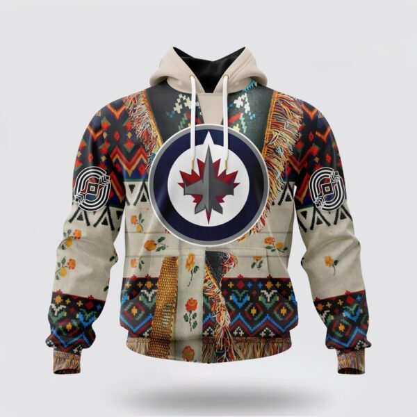 Personalized NHL Winnipeg Jets All Over Print Hoodie Special Native Costume Design Hoodie