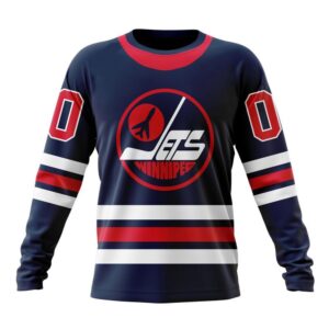 Personalized NHL Winnipeg Jets Crewneck Sweatshirt 2024 Alternate Kits Sweatshirt 1